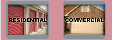 Garage door residential, commercial services